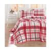Kristal Single Pique Ranforce Ekose Red