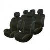 Carpoint Huse scaun Charcoal 9buc - Negru
