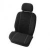 Carpoint Huse scaun fata Velours 2buc - Negru/Gri