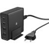 HAMA Statie incarcare 183376, 2xUSB-A, 2xType C, negru