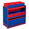 Delta Organizator jucarii cu cadru din lemn Love Blue Red