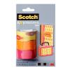 SCOTCH Banda adeziva decorativa, serbet - portocaliu - somon, blister