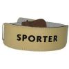 Sporter Centura haltere GS-1019, Piele naturala (Bej)