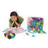 Clics Set 24 In 1 Cu Sclipici In Cutie De Depozitare Pe Roti - 400 De Piese