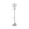 Alco Cuier metalic argintiu cu accesorii negre, 180/38cm, AL-2801