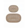 Beverly Hills Set 2 x covorase baie, 60 x 100 cm, 355BHP2025, bumbac, Bej