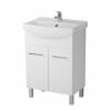 Cersanit Mobilier cu usi pentru lavoar Cersania picioare alb Olivia 60 cm alb