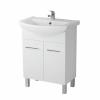 Cersanit Mobilier cu usi pentru lavoar Libra picioare alb Olivia 60 cm alb