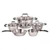 Barton Steel Set oale, 8 piese, manere silicon 6518-8