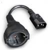 Gembird Power adapter cord (C14 male to Schuko female) PC-SFC14M-01