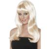 Smiffys Peruca Mystique Smiffys, par lung intins, blond argintiu