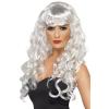 Smiffys Peruca Siren Smiffys, par lung buclat, blond platinat