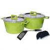 Barton Steel Set oale ceramica, 7 piese, Verde 6807