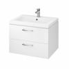 Cersanit Set lavoar alb mobilier cu sertare alb Lara 60 x 45 cm