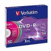 Verbatim 2.6GB DVD+R 8cm Double Layer Hardcoat 2.4X 5pcs (43584)