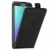 Caseflex Samsung Galaxy S6 Edge Plus Real Leather Flip Case - Black