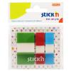 Stickn Film index autoadeziv 45 x 12mm + 45 x 25, 3 x 20 file, cu dispenser