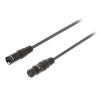 Sweex Cablu audio Stereo XLR 3 Pini tata - XLR 3 Pini mama 3m negru
