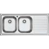Barazza B_FAST 116x50cm cu 2 cuve si picurator pe partea dreapta (1LFS12D)