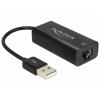 Delock Adaptor USB 2.0 la retea LAN 10/100 Mbps 62595