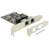Delock PCI Express cu 2 x Gigabit LAN 89346