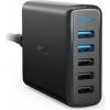 Anker PowerPort+ 5 Qualcomm Quick Charge 3.0 63W 5 porturi USB PowerIQ Negru