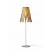 Fabbian Lampadar Stick F23 C02 Lumina alba + lemn cu 1 bec