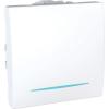 Schneider Intrerupator cap scara 2 module cu LED Unica MGU3.203.18N