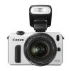 Canon EOS-M + 18-55mm IS STM Alb + blitz 90EX