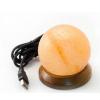 Monte Cristal Lampa din sare in forma de glob, cu usb 1buc