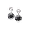Preciosa Cercei de argint (Black) Magical Ornament