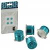 ZedLabz Alloy Metal Bullet Buttons Blue 4 Pcs Ps4
