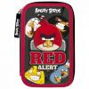 Derform Penar cu doua compartimente albastru echipat Angry Birds