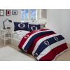 Beverly Hills Set pilota din bumbac ranforce pentru pat dublu Polo Club, 176BHP2202