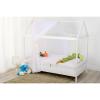 BabyNeeds Casuta 160x80 cm, Alb
