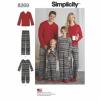 Simplicity Tipar pijama copii si adulti S8269