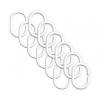 Bisk Set agatatori perdea dus set 12 buc. Alb 91202