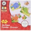 Bigjigs Set 3 puzzle din lemn Dinozauri BJ816