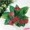 Vitrine Magique Buchet de anthurium rosu artificial