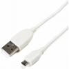 Serioux USB-A - MicroUSB male-male 1m Alb srxc-m1m11-w
