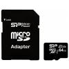 Silicon Power Card memorie MicroSDXC 64GB Class 10 Ush-1 Elite (Adaptor)