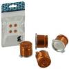 ZedLabz Alloy Metal Bullet Buttons Gold 4 Pcs Ps4