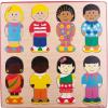 Bigjigs Puzzle din lemn, Micutii prieteni