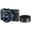 Canon EOS M100 + Obiectiv 15-45mm + Obiectiv 22mm negru