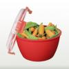 Sistema Bol plastic rotund cu capac pentru microunde Microwave 1.18 L