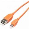 Serioux USB-A - MicroUSB ♂-♂ 1m Orange srxc-m1m10-o
