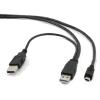 Gembird Cablu 2x USB M - 1x mini-USB (CCP-USB22-AM5P-3)
