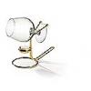 Chinelli Incalzitor de cognac Large Filo placat cu aur - Made by Italy