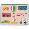 Bigjigs Puzzle din lemn incastru Vehicule BJ260