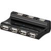 Goobay Hub USB 2.0 7 porturi cu alimentare inclusa negru